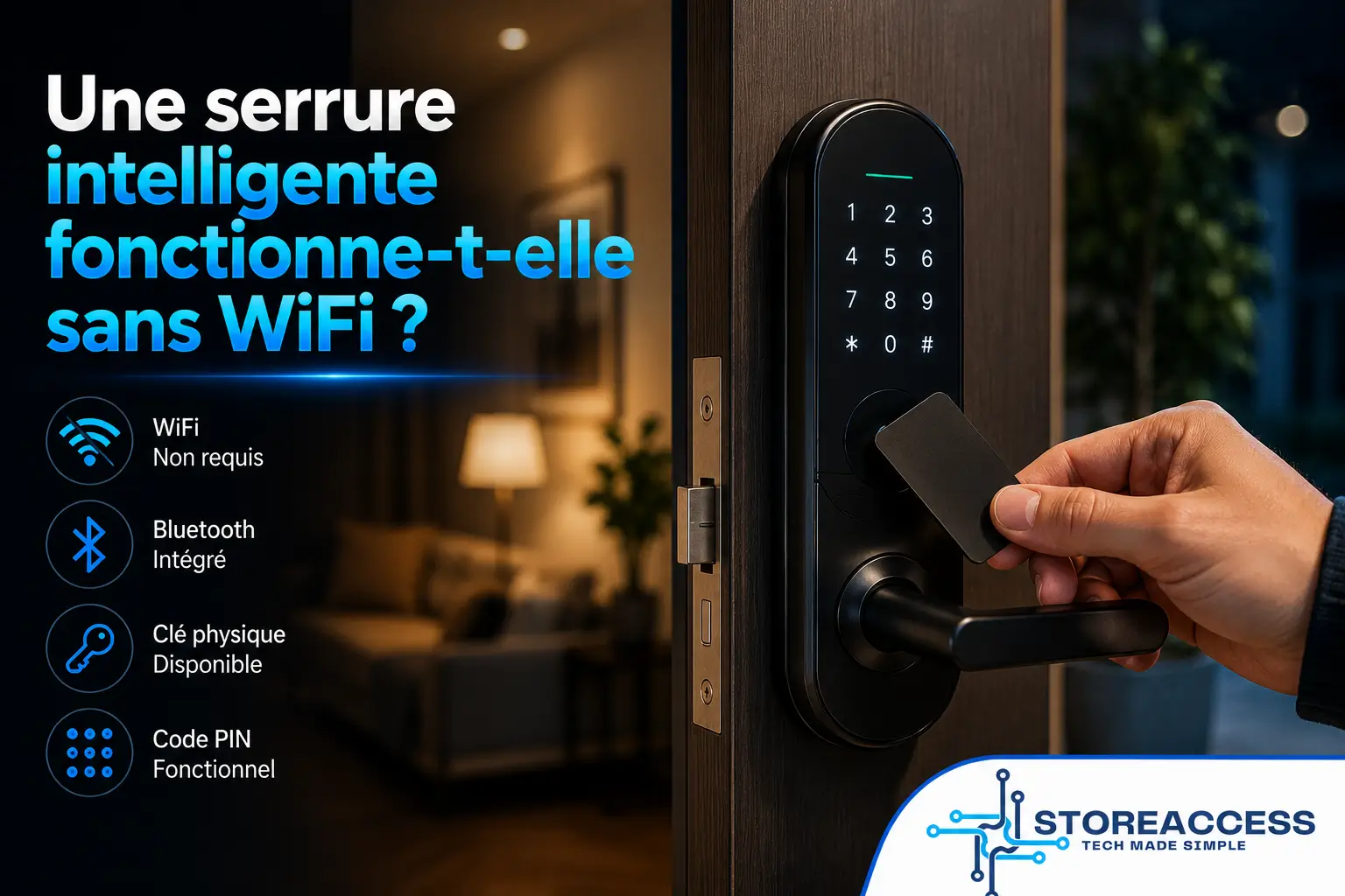 serrure intelligente fonctionne-t-elle sans wifi