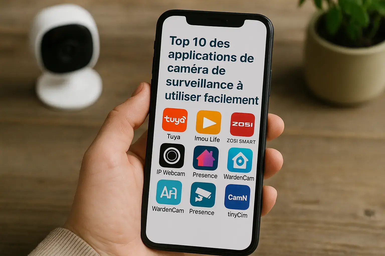 Applications de caméras de surveillance faciles