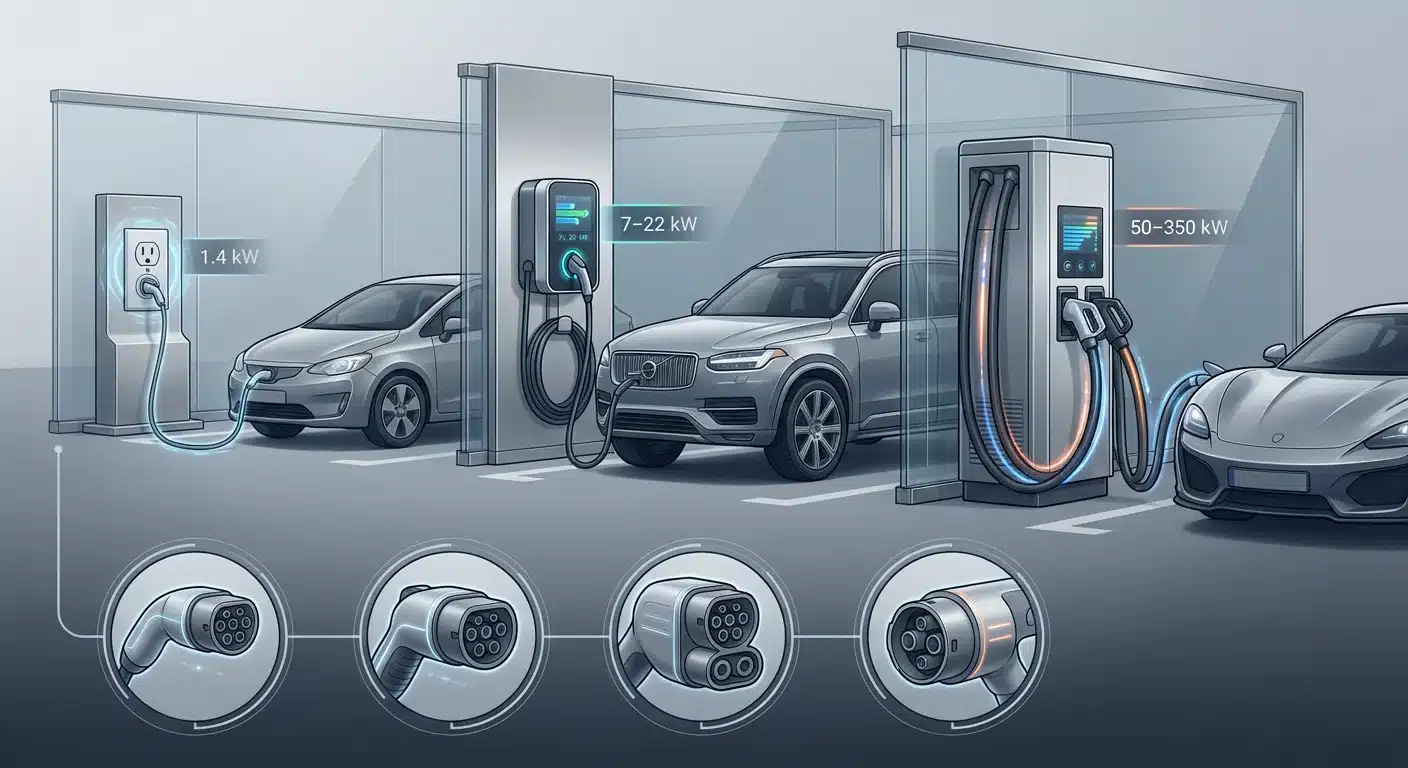 Les types de stations de recharge pour véhicules électriques