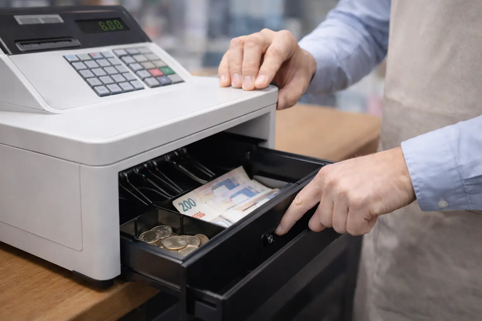 ouvrir caisse enregistreuse sans clé