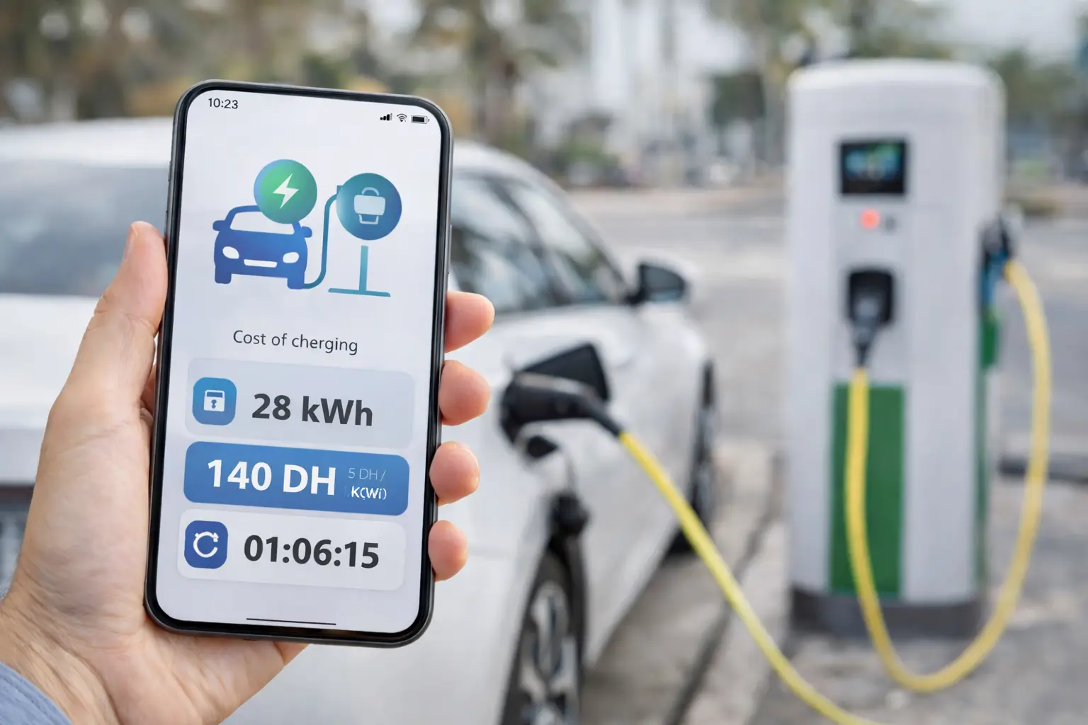 prix de recharge d’une voiture électrique au maroc