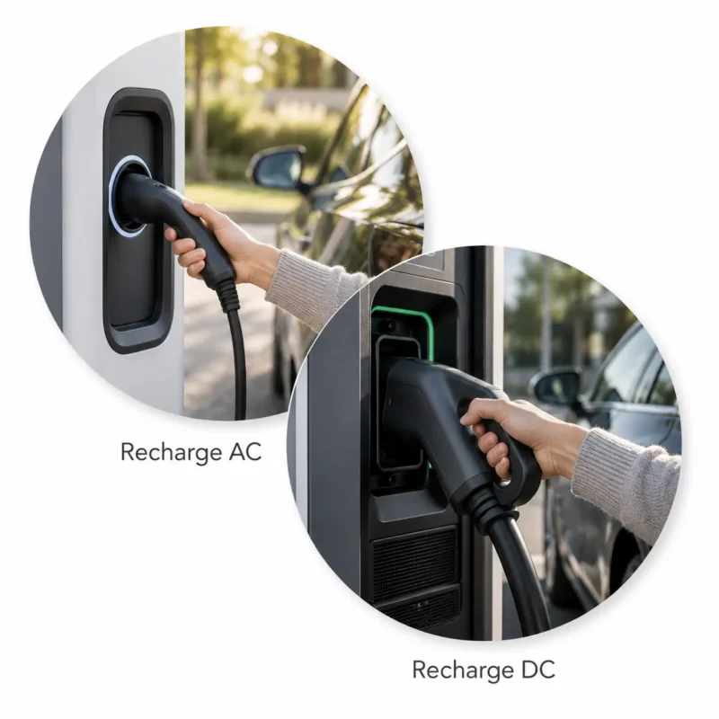 borne de recharge ac ou dc