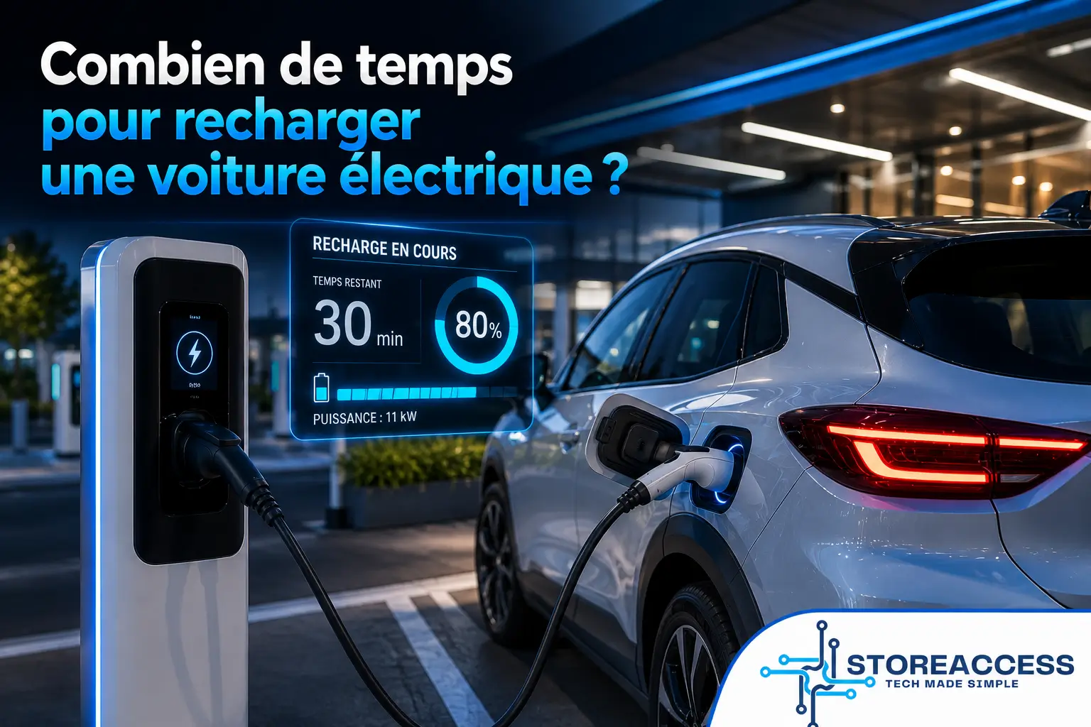 temps pour recharger une voiture électrique