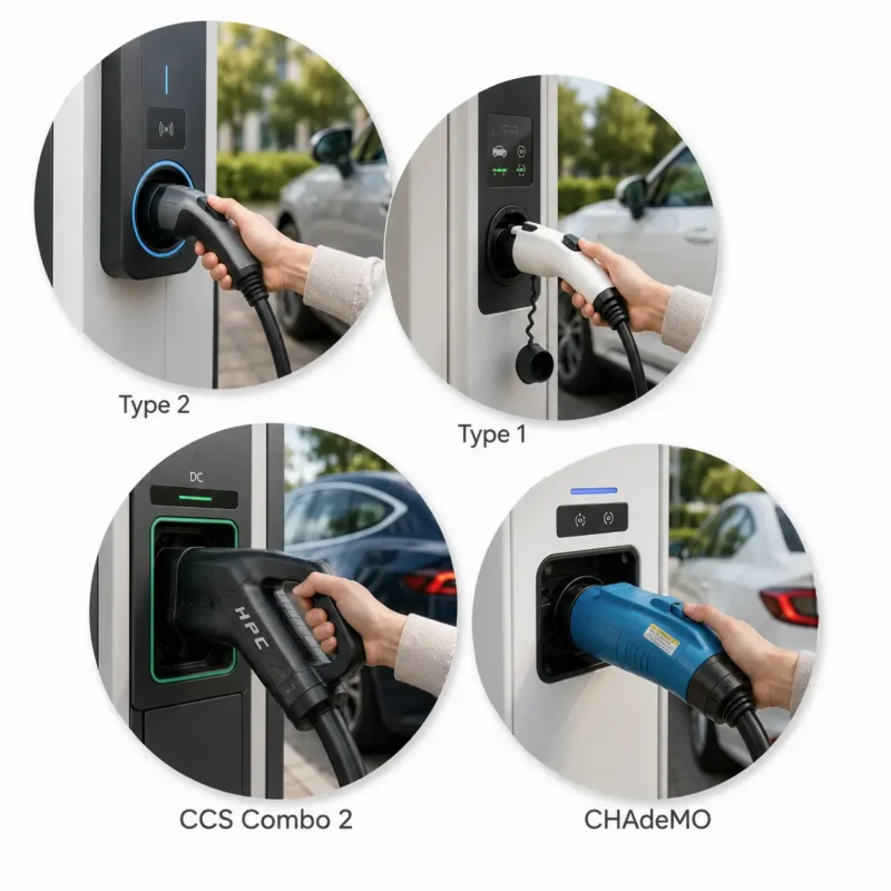 types de borne de recharge